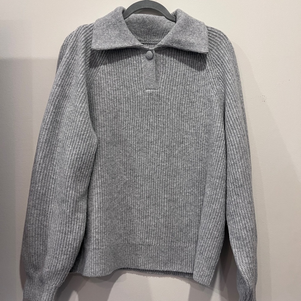 Aerie Classic Quarter Button Sweater - Picture 1 of 5